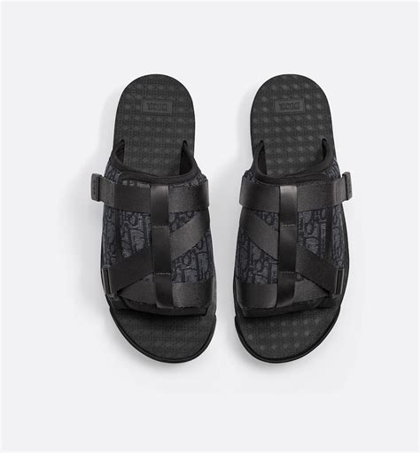 dior alpha sandals black